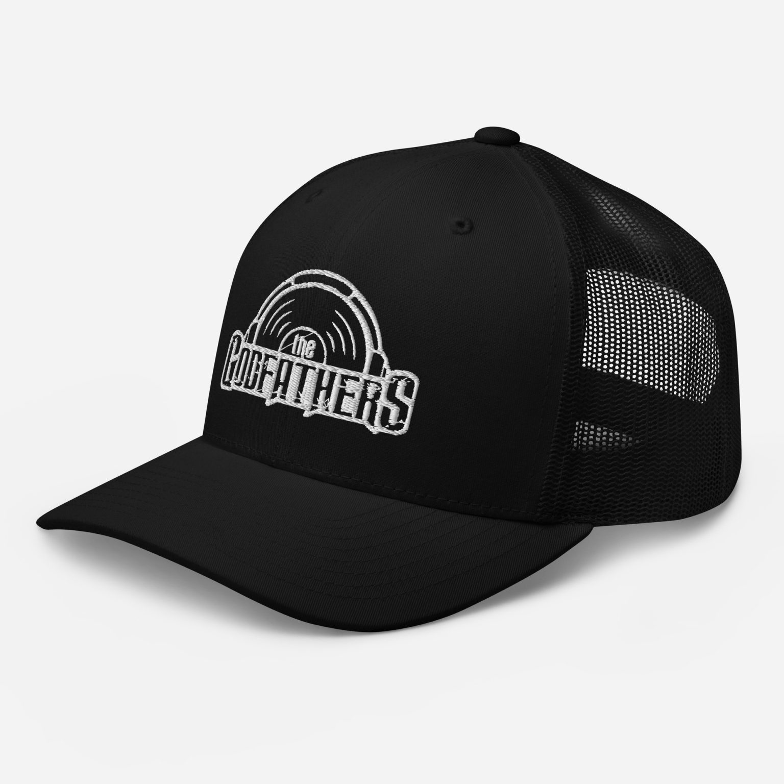 GF Nostalgear Trucker Cap Black | Black Logo view 3