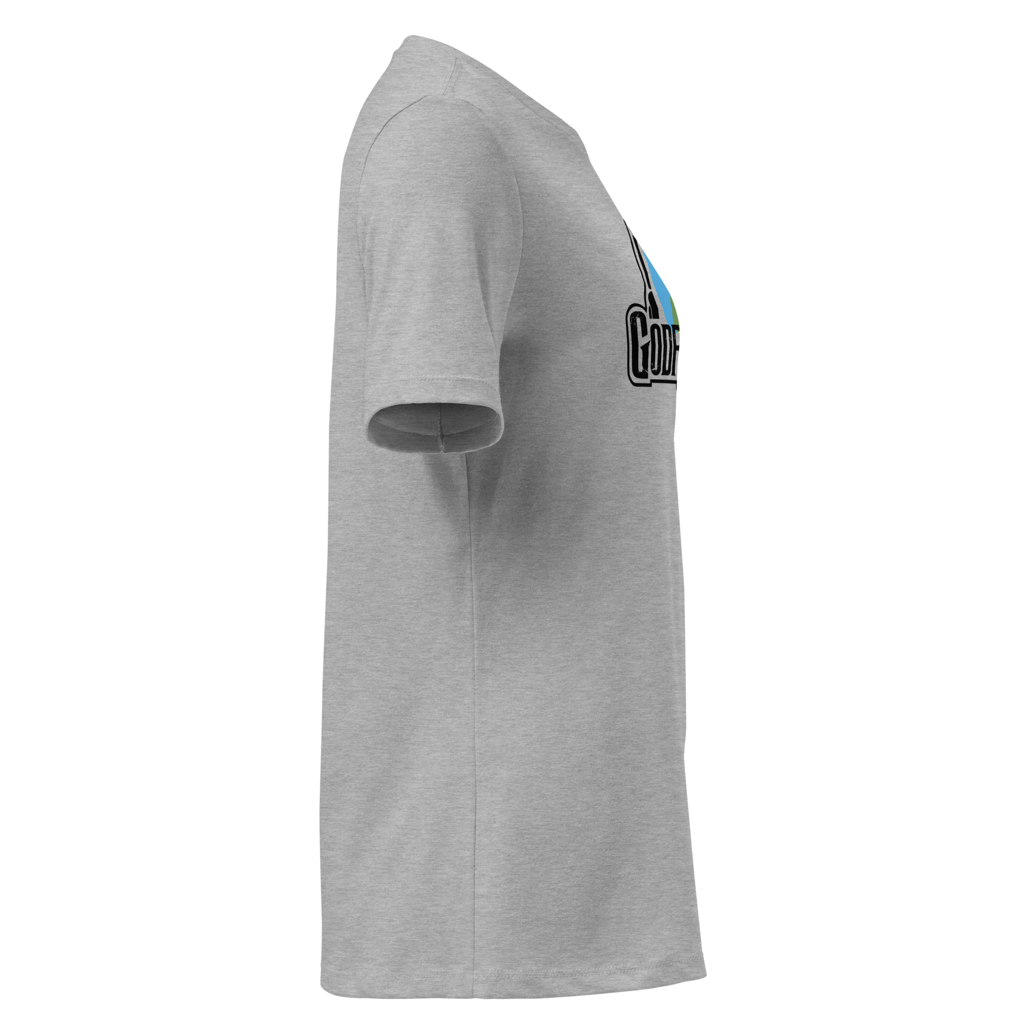 GF Nostalgear Women's Relaxed Archive Tee GF Nostalgear Women's Relaxed Archive Tee - Azania / Athletic Heather / Black Logo view 4